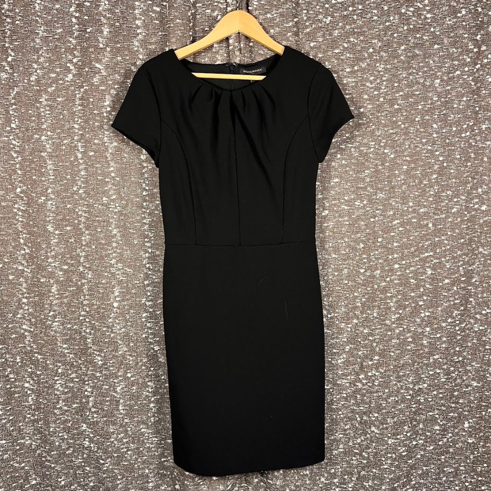 Banana Republic Simple Black Dress‎ Cocktail Wedding Formal Business Casual